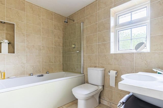 The family bathroom with one of four WCs in the property.