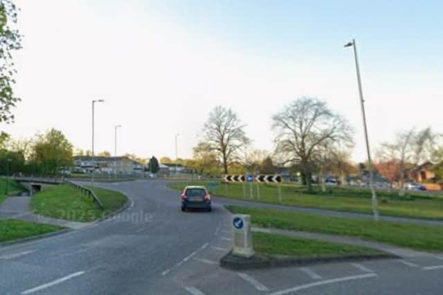 The items were taken from near this roundabout in Hemel Hempstead