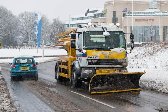 A snow plough truck clears the snow from the road in 2017 (Photo: Shutterstock)