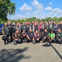 Group of riders before they set off for London.