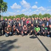 Group of riders before they set off for London.