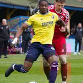 Action from Monday's defeat. Photo: Nicola Sear/HHTFC.