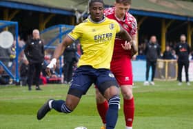 Action from Monday's defeat. Photo: Nicola Sear/HHTFC.