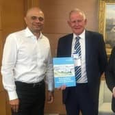 Sajid Javid met with the Trust chairman Phil Townsend, and Watford Conservative MP Dean Russell in Westminster on April 11.