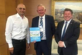 Sajid Javid met with the Trust chairman Phil Townsend, and Watford Conservative MP Dean Russell in Westminster on April 11.