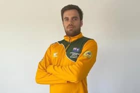 Josh in his Saint Helena kit.
