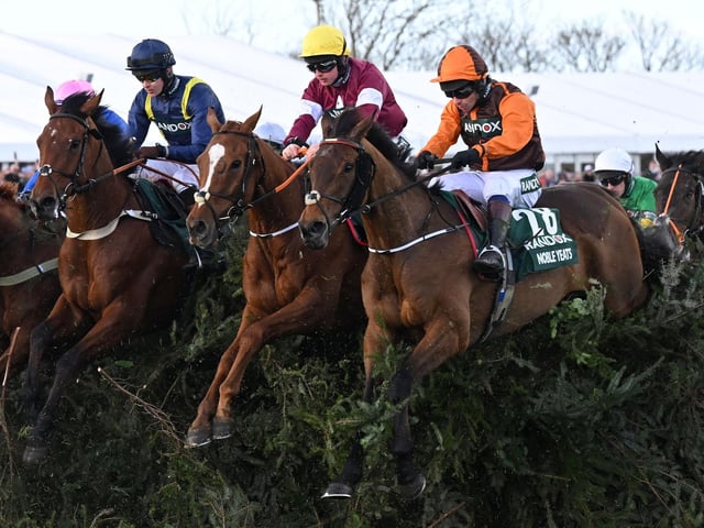 Pictured on his way to a shock 50/1 victory in the race as a 7yo novice two years ago and was also a creditable fourth last season. Shrewd Irish trainer Emmet Mullins (nephew of Willie) has prepared him for a third crack at National glory with a season over hurdles, but he must still carry fully 18lbs more, on official ratings, than 2022 and is burdened by top weight. Champion jockey-elect, Harry Cobden, takes the ride.