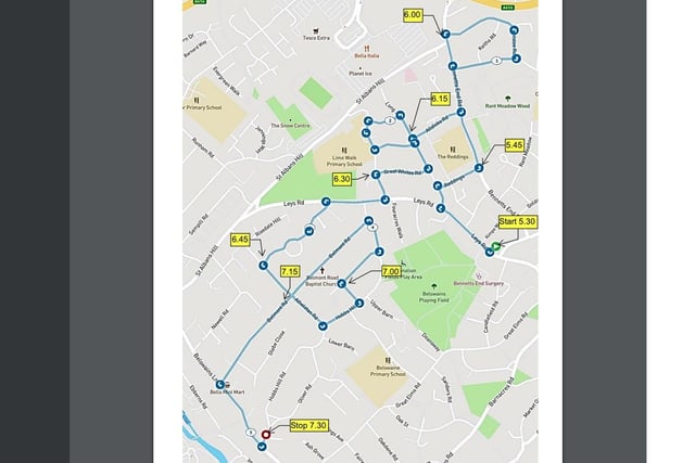 3 December - Route 10: Bennetts End/Belmont