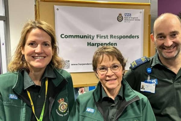Community first responders assist members of the Harpenden community during times of need.