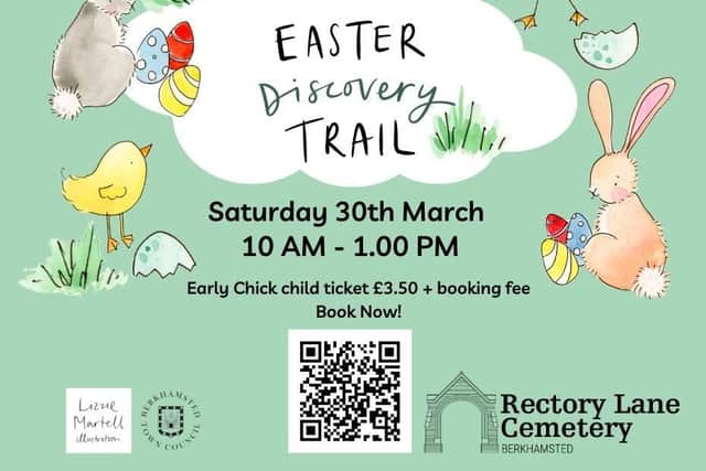 The Easter Discovery Trail is designed by illustrator Lizzie Martell