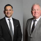 From left: Gagan Mohindra MP and Sir Mike Penning MP