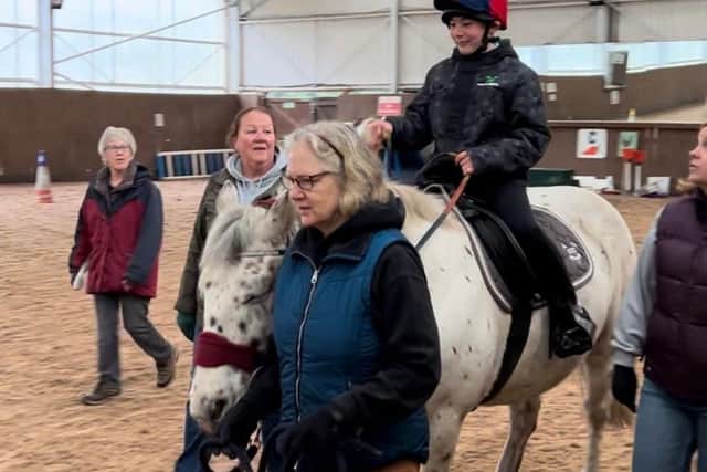 Another member of Gaddesden Place RDA enjoys a guided walk