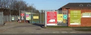 Central Beds residents have been banned from using recycling centres in Herts, including this one in Stevenage