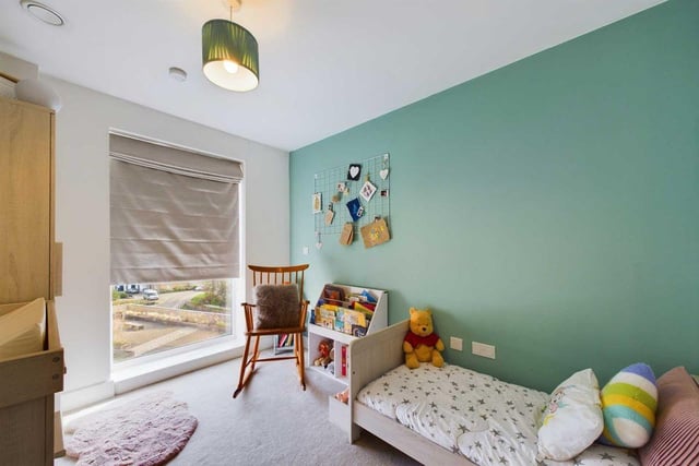 A second spacious bedroom could be fitting for a little one or double as a study.