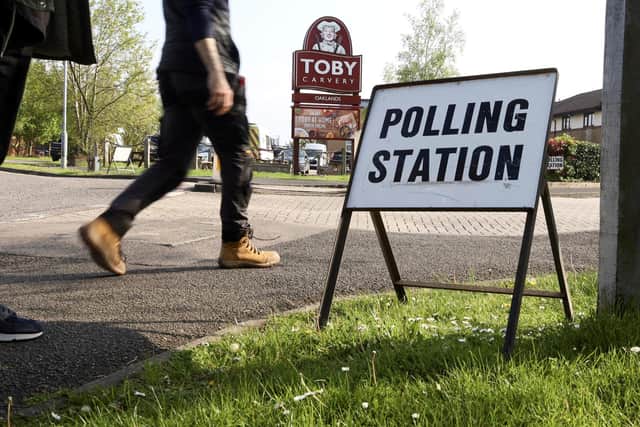 A Toby Carvery Polling Station in Borehamwood. Credit: Will Durrant/LDRS