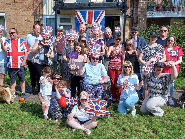Gadebridge Road saw neighbours come out and have a party.