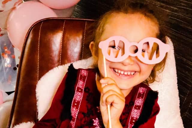 Emma, 6, is cannot to walk, crawl or stand on her own due to a rare genetic disorder.