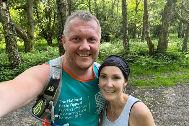 Carie and her husband, Tony, will run the marathon in October.