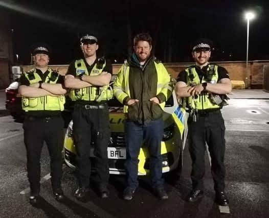 David Taylor MP out with police in Hemel