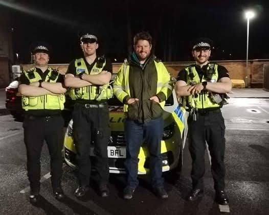 David Taylor MP out with police in Hemel
