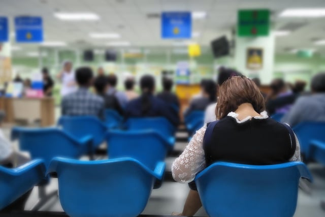 The NHS England figures, for the end of March, show the proportion of people who have been waiting for 18 weeks or less has fallen to 62.% - the worst performance in more than a year.