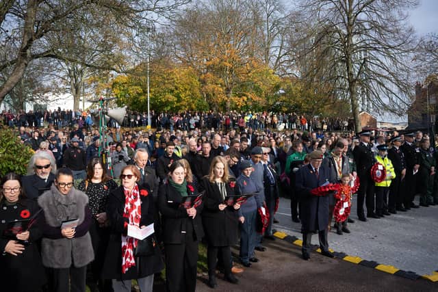 Hemel Hempstead's Remembrance parade and service was very well supported by members of the public