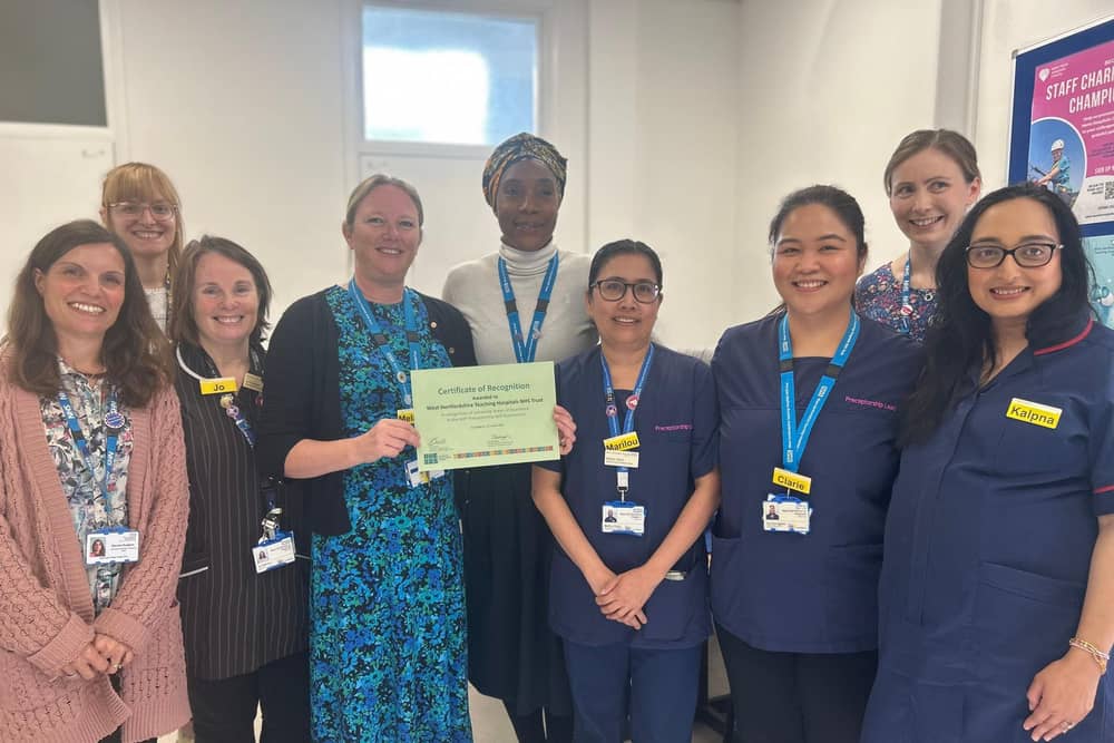 Preceptorship team receiving award