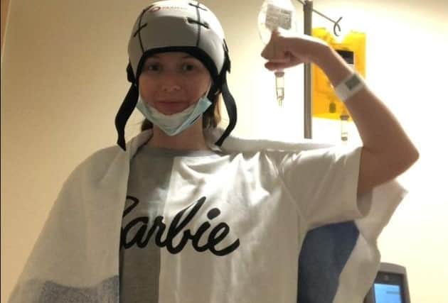 Georgie-May Tearle endured 12 weeks of chemotherapy and radiotherapy after surgery for breast cancer