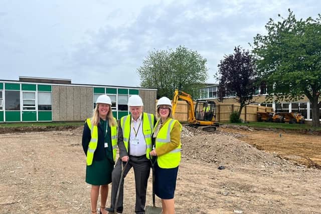 Work has started on the school's expansion.