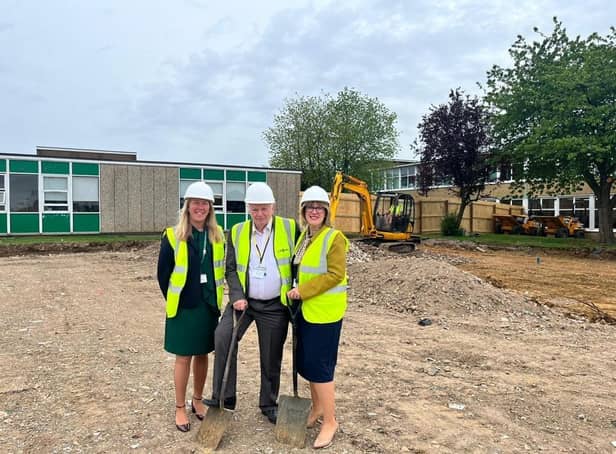 Work has started on the school's expansion.