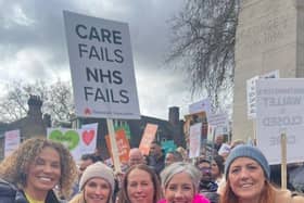 Daisy Cooper MP joined Camille and other members of her management team on the Providers Day of Action protest in London last month