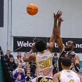Hakeem Sylla gets an effort in against Cavaliers. Photo: Matt Cook.