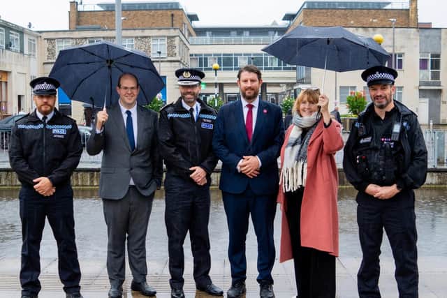 Policing Minister Sarah Jones visits Hemel Hempstead to hear about how the force plans to use Respect Orders