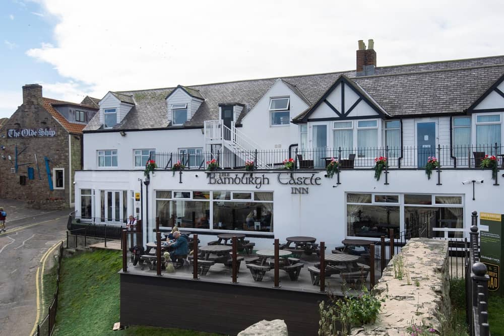 The new terrace at the Bamburgh Castle Inn (photo: Tracey Bloxham)
