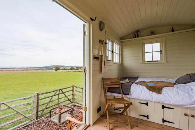 The huts are cosy and luxurious inside. Credit: Matilda Delves Photography