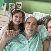 Sarah Dolling (right) with dad Mal (centre) and daughter Isla (left)