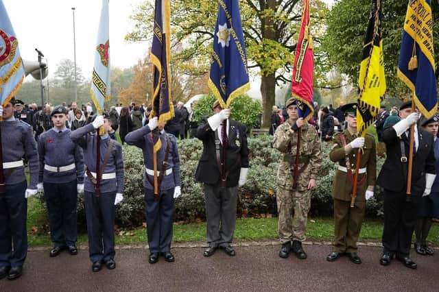 Cadets at a Remembrance Sunday service