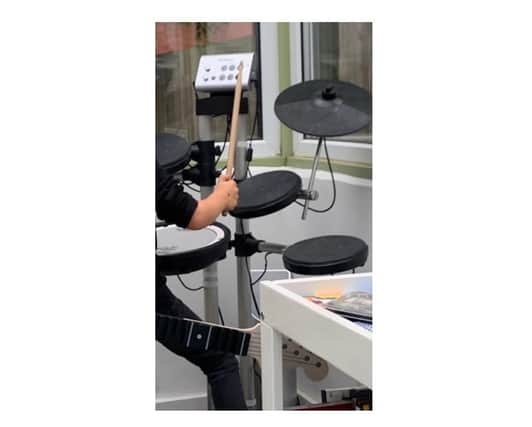 The police have released this image of the drum kit