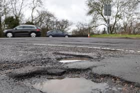 A pothole