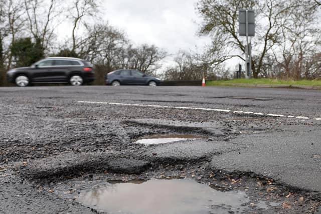 A pothole