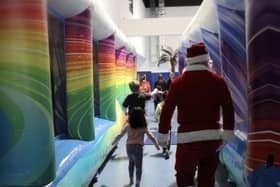 Santa joining the kids at Cloud 9