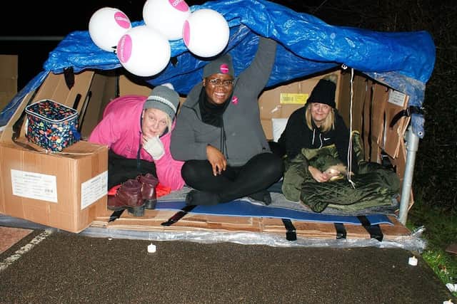 People at 2021's Sponsored Sleepout