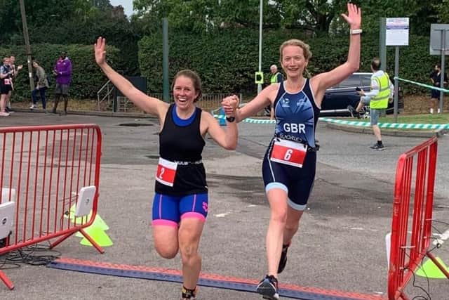 Finishers at the Hemel Sprint Tri 2023