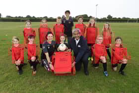 Codicote Youth FC with the new Taylor Wimpey branded football shirts