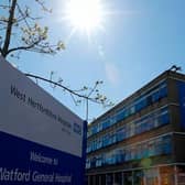 Watford General Hospital. Photo by ADRIAN DENNIS/AFP via Getty Images)