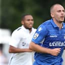 Jake Howells in action for Eastleigh.