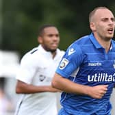 Jake Howells in action for Eastleigh.