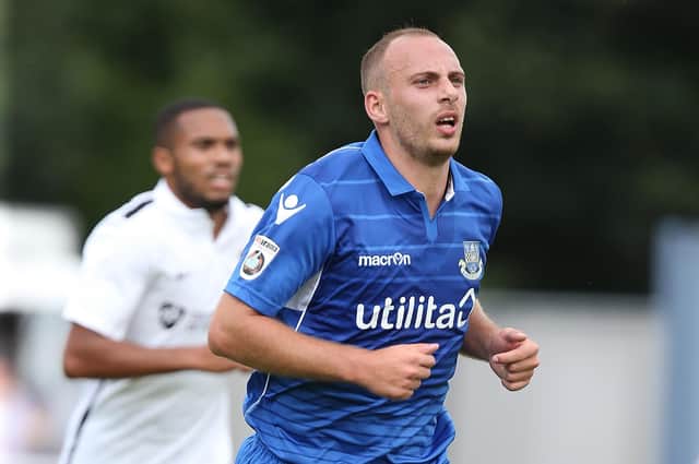Jake Howells in action for Eastleigh.