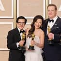 Ke Huy Quan, Michelle Yeoh, Brendan Fraser and Jamie Lee Curtis at the Oscars 2023