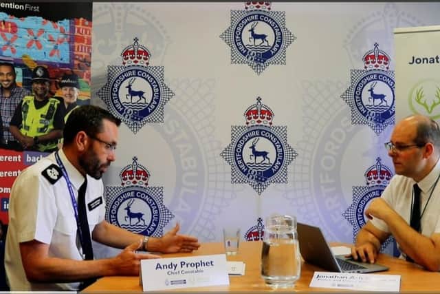 Hertfordshire’s Chief Constable will be scrutinised on firearms licensing, action to protect women from abuse and more in a live accountability meeting this Thursday. Photo: Office of the Police and Crime Commissioner for Hertfordshire
